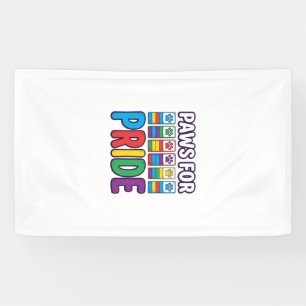 Paws for Pride Rainbow Paw Print Pet Lover Shirt_1 Banner
