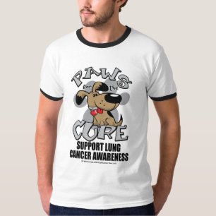 Paws for the Cure Dog Lung Cancer T-Shirt