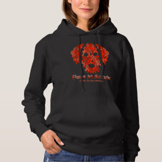 Paws For The Cure Multiple Sclerosis Awareness Dog Hoodie