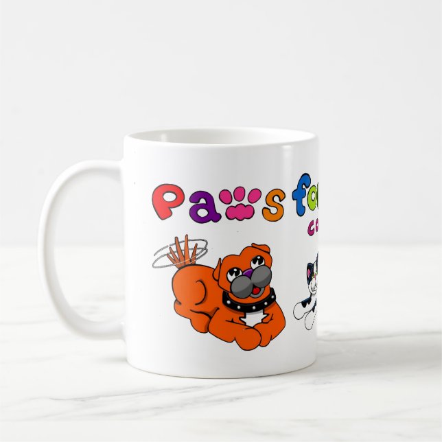 Paws For Thought Comics Character Mug (Left)