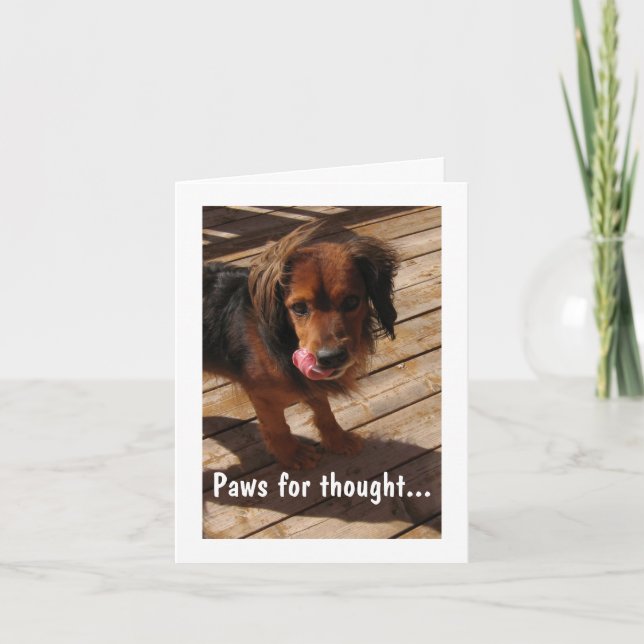 Paws for thought: Dog 2 Card (Front)