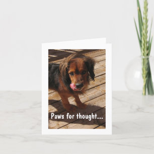 Paws for thought: Dog 2 Card