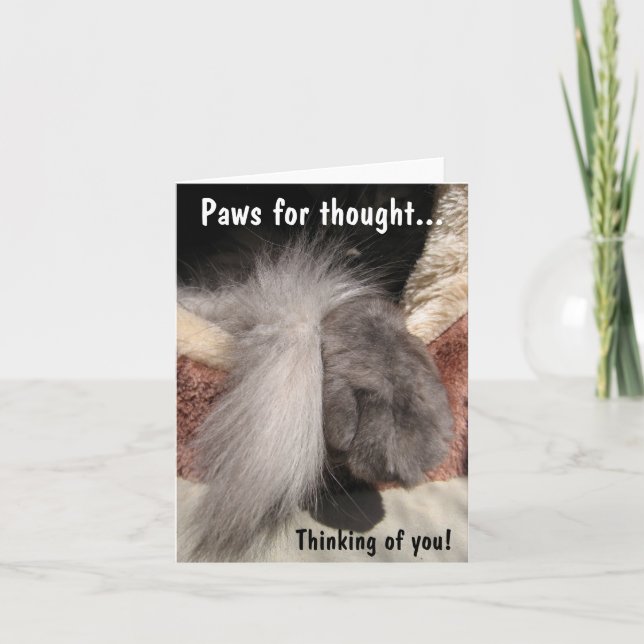Paws for thought: Paw and Tail Card (Front)