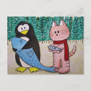 Paws Here Postcard "Do You Wanna Trade?"