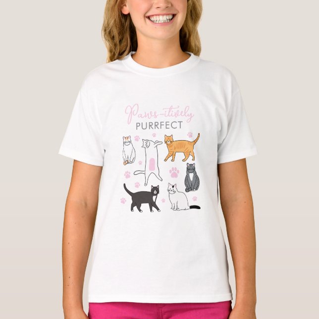 Paws-itively Purrfect Cat Shirt (Front)