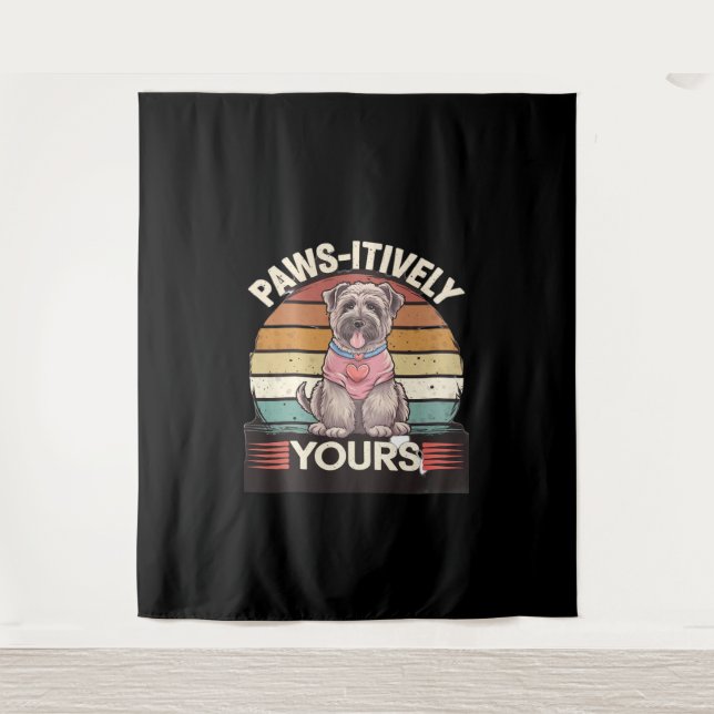 Paws-itively Yours Dog Tapestry (Front)