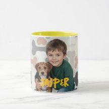 Paws-itively Yours: Personalised Dog Photo Mug