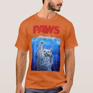 Paws Kitty Cat and People Top, Cute Funny Meow Cat T-Shirt