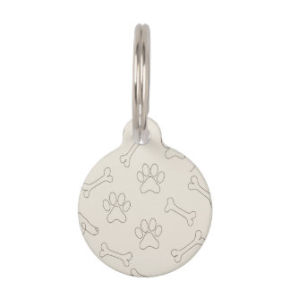 Paws & Lines – Minimal Dog Love Pet Tag