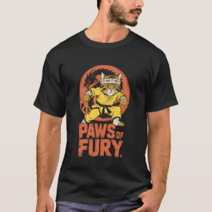 Paws of Fury Martial Arts Cat Karate Kid Parody T-Shirt