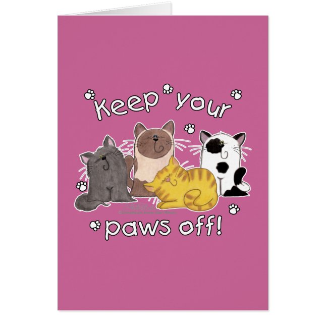 Paws Off! (Cats) (Front)