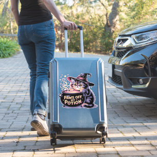 Paws Off My Potion, Kawaii Halloween Witch Cat Cla