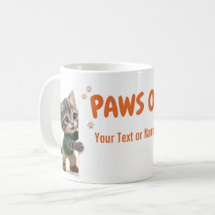 Paws Off Personalised Tom & Luna Cat Mug