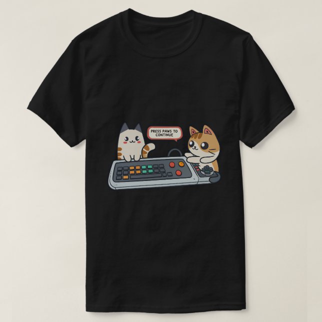 Paws-On Tech: Customisable Cat Keyboard Meltdown  T-Shirt (Design Front)