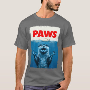 Paws Otter Funny Otter Lover Gifts For Men Women K T-Shirt