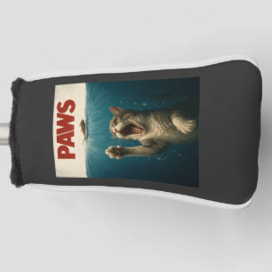 Paws Parody Cat Chasing a Cute Scared Mouse Golf Head Cover