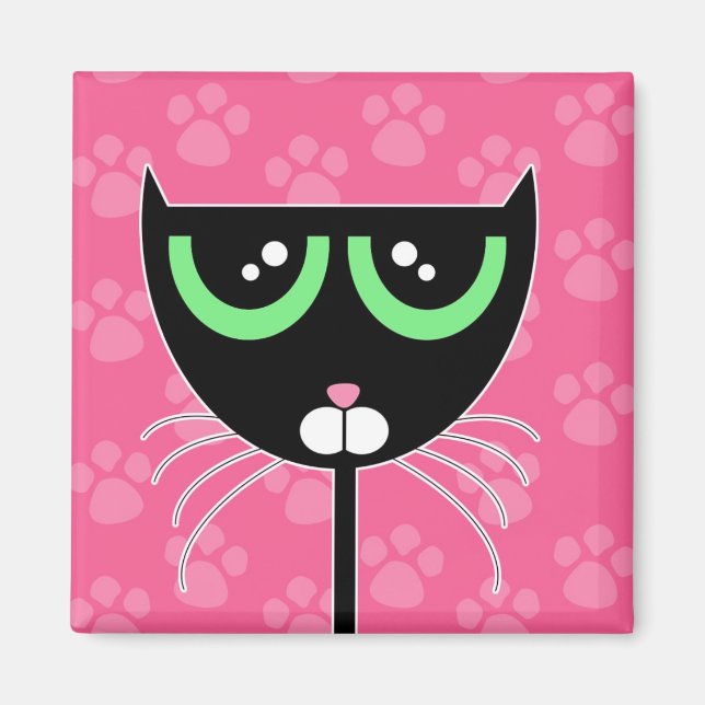 PAWS Pink - Magnet (Front)