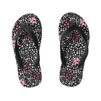 Paws print pattern NS 01b. Black BG