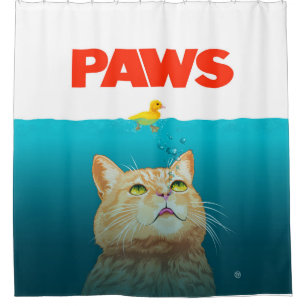 Paws!  shower curtain