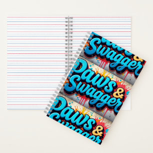 Paws & Swagger Trendy Spiral Notebook 