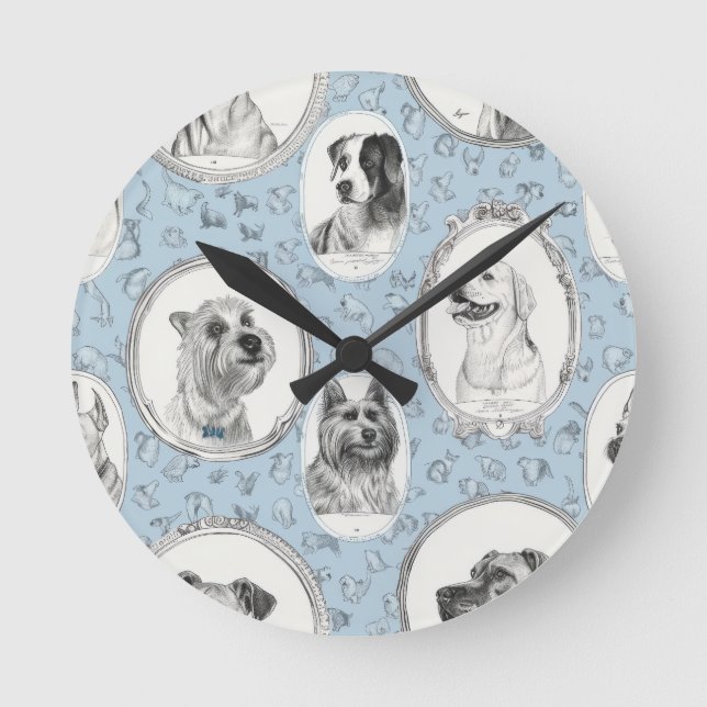 Paws & Time Wall Clock (Front)