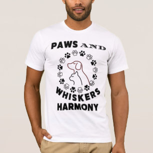 Paws United in a Circle of Love" T-Shirt