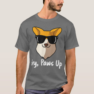 Paws Up Pembroke Corgi Dog Mum Dad In Sunglasses 1 T-Shirt