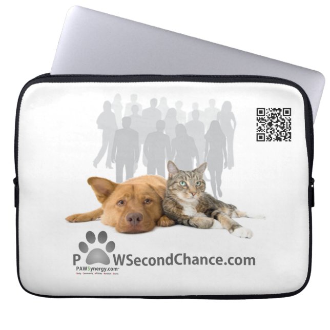 PAWSecondChance - Laptop Sleeve 13" (Front)