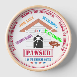  Pawsed Doghouse Master  Clock
