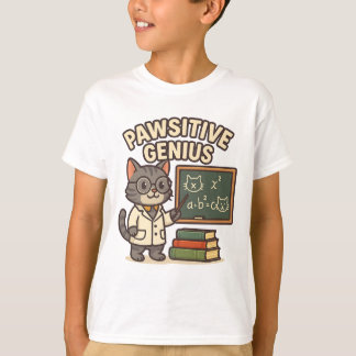 Pawsitive Genius – Professor Cat T-Shirt
