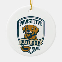 Pawsitive Outlook Club Christmas Ornament