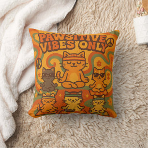 Pawsitive Vibes Only Cushion