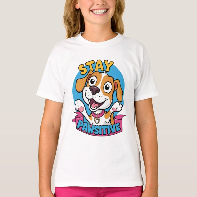 Pawsitive vibes T-Shirt (Front)