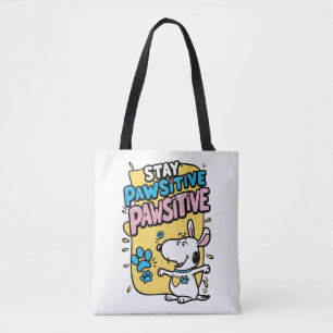 Pawsitive vibes tote bag