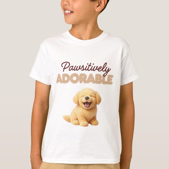 Pawsitively Adorable  T-Shirt (Front)