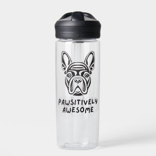 Pawsitively Awesome Bulldog Water Bottle