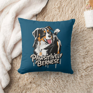Pawsitively Bernese Graffiti - Bernese Dog Lovers Cushion