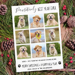 Pawsitively Best Year Ever Dog Pet Photo Collage H Holiday Card<br><div class="desc">Pawsitively Best Year Ever ! According to the dogs! Add a little cute humour and send holiday wishes with this adorable and funny 'Pawsitively Best Year Ever ' - pet dog photo collage card. It's been a crazy year, and with the pandemic a lot of humans have been working from...</div>