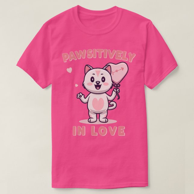 Pawsitively In Love 1 T-Shirt (Design Front)