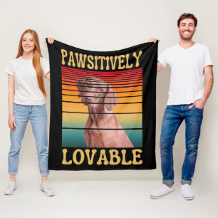 PAWSITIVELY LOVABLE  FLEECE BLANKET