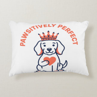 Pawsitively Perfect Royal Dog Nursery Decor Decorative Cushion