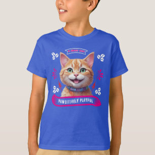 Pawsitively Playful Cat T-Shirt