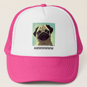 Pawsitively Pug-orable Adorable Pug Trucker Hat