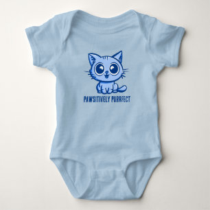 Pawsitively Purrfect, Beautiful Manga Kitten Baby Bodysuit