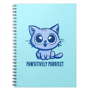 Pawsitively Purrfect, Beautiful Manga Kitten Notebook