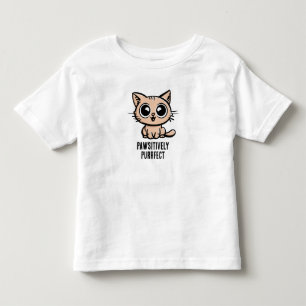 Pawsitively Purrfect, Beautiful Manga Kitten Toddler T-Shirt
