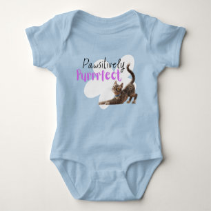 Pawsitively Purrrfect Baby Bodysuit