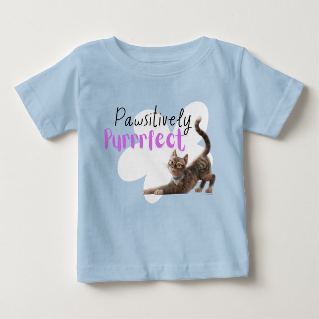 Pawsitively Purrrfect Baby T-Shirt (Front)