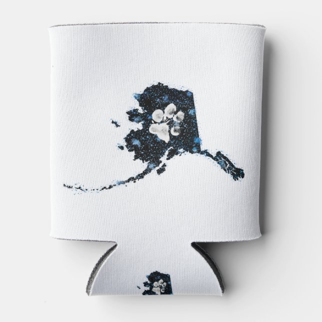 Pawsitively Stately Alaska Can Cooler (Front)