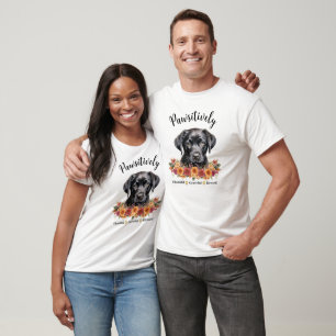 Pawsitively Thankful Grateful Blessed Cute Dog T-Shirt